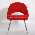 Chaises de salle à manger en tissu rouge contemporain